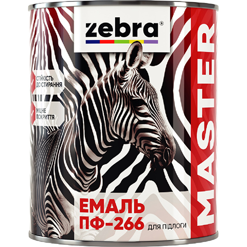 ЕМАЛЬ ПФ-266 ДЛЯ ПІДЛОГИ 2,6 кг ZEBRA серія MASTER